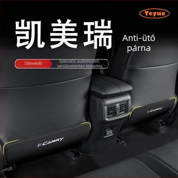 Toyota Camry hátsó üléspárna védő – bőrből készült védő párna habos töltéssel, nyomtatott logóval, négy évszakos általános típus, Tetyue márka
