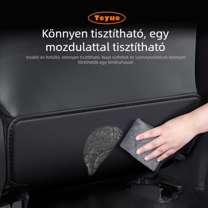 Toyota Camry hátsó üléspárna védő – bőrből készült védő párna habos töltéssel, nyomtatott logóval, négy évszakos általános típus, Tetyue márka