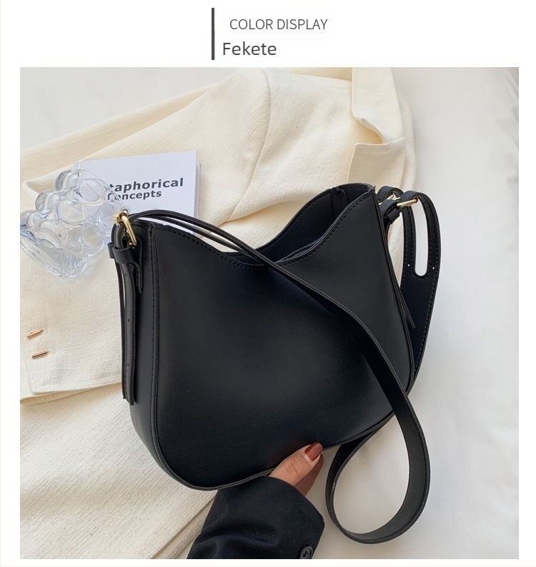 PU anyagú Tote táska, városi minimalist stílus, vízszintes négyzet alakú, cipzáras nyitás, zseb a telefon számára