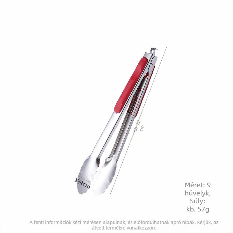 Élelmiszer-klipsz 201 rozsdamentes acélból, magas hőmérséklet-állóság, égés elleni védelem, modern minimalista stílus, logóval ellátva