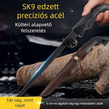 Kézi visszahúzható metszőfűrész kültéri faipari készlet, SK9 penge, három részes