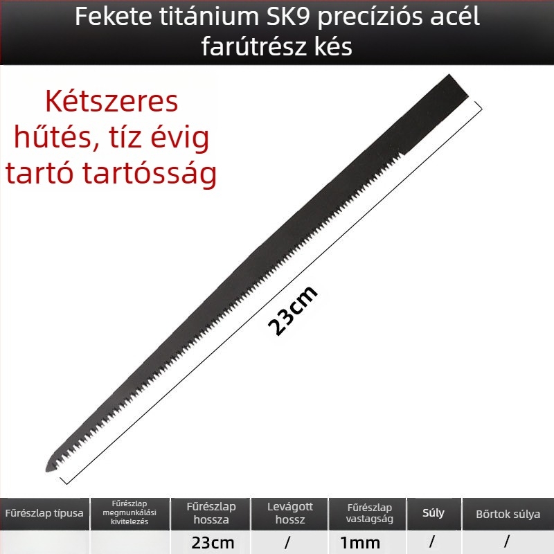 Kézi visszahúzható metszőfűrész kültéri faipari készlet, SK9 penge, három részes