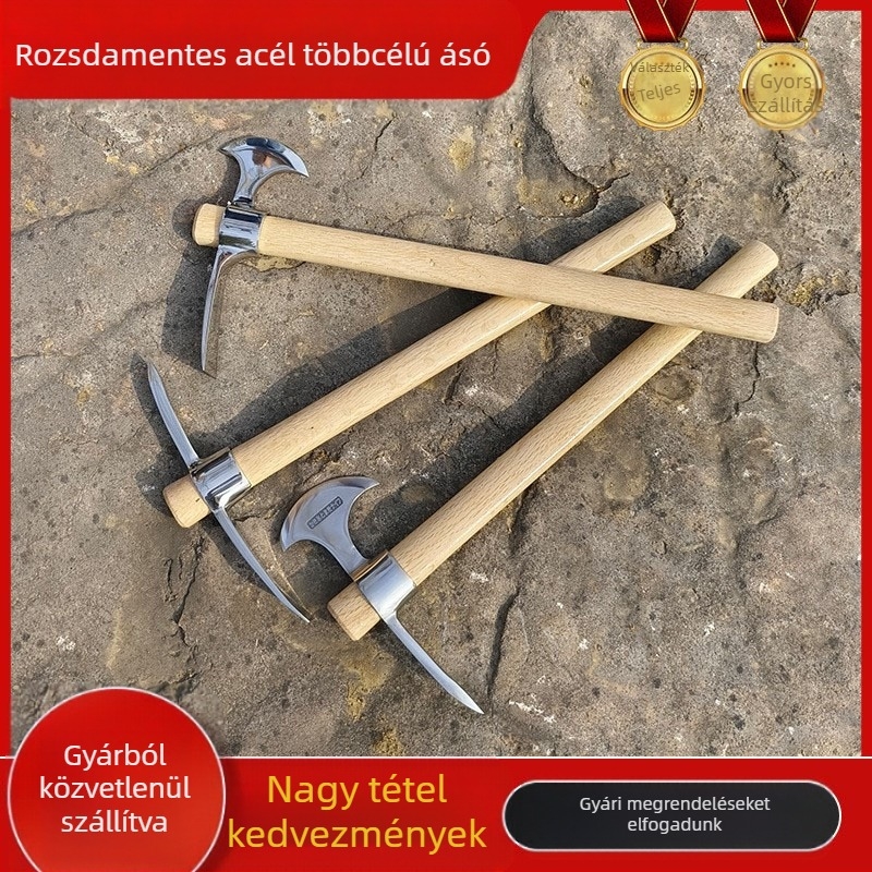 Rozsdamentes acél túlélőeszközök készlet: jégcsákány, jégszúró, keresztes eszköz, hegymászó eszköz