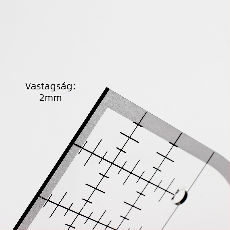 Qianfan Akril szögmérő, Csúszásmentes quilting sablon, Köríves élű sablon DIY varráshoz