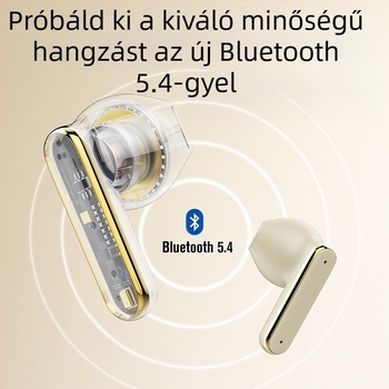 Vezeték nélküli Bluetooth fülhallgató, zajcsökkentés, belső fülbe illeszkedő, digitális kijelző, privát modell, Bluetooth 5.4