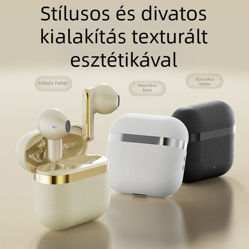 Vezeték nélküli Bluetooth fülhallgató, zajcsökkentés, belső fülbe illeszkedő, digitális kijelző, privát modell, Bluetooth 5.4