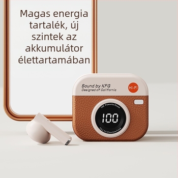 Q86 vezeték nélküli Bluetooth fülhallgató – In-Ear, zajcsökkentés, 10 m hatótáv, Bluetooth 5.0, digitális kijelző