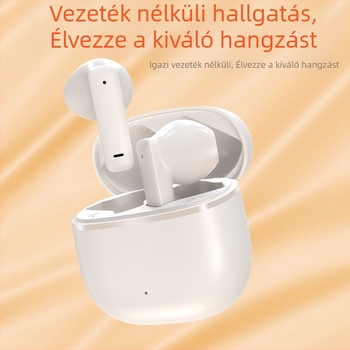 Vezeték nélküli Bluetooth fülhallgató, Bluetooth 5.0, IPX4 vízálló, zajcsökkentés, 10 m hatótáv, 4–8 óra üzemidő
