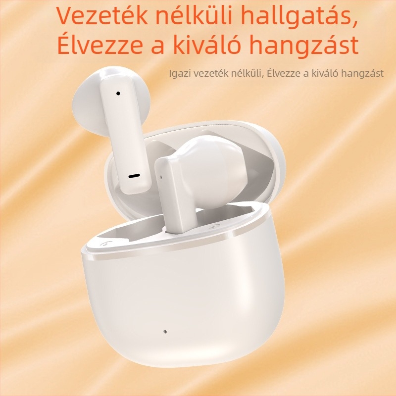 Vezeték nélküli Bluetooth fülhallgató, Bluetooth 5.0, IPX4 vízálló, zajcsökkentés, 10 m hatótáv, 4–8 óra üzemidő