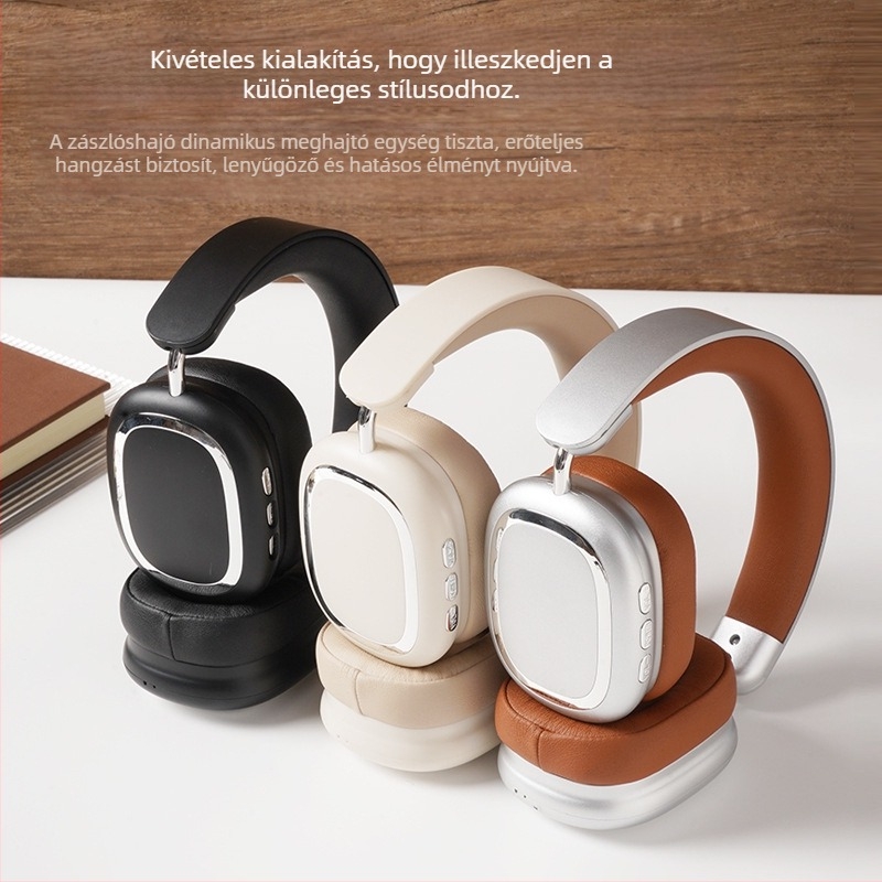 Játékos Bluetooth headset, vezeték nélküli, over-ear, iOS/Android kompatibilis, BT 5.0, 10 m hatótáv