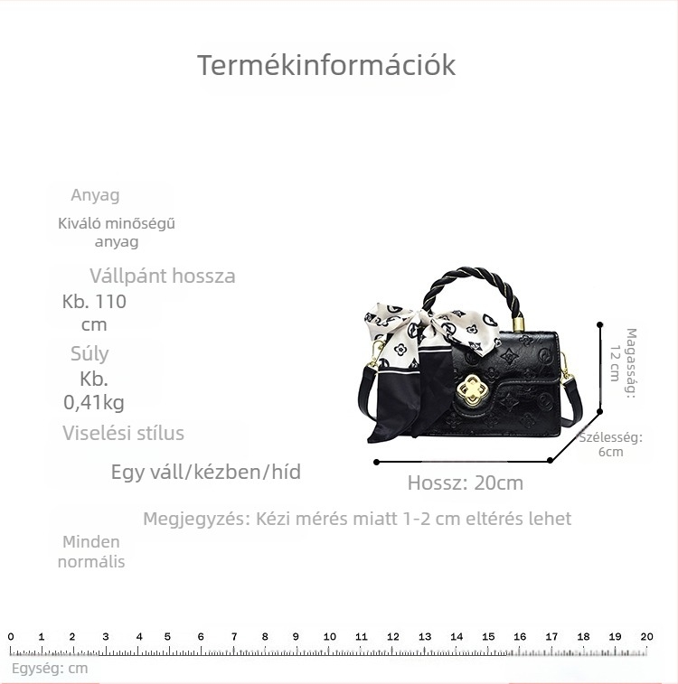 Női PU crossbody táska fedéllel, négyzet alakú, utcai stílus, vízszintes négyzet alak, cipzáras zseb