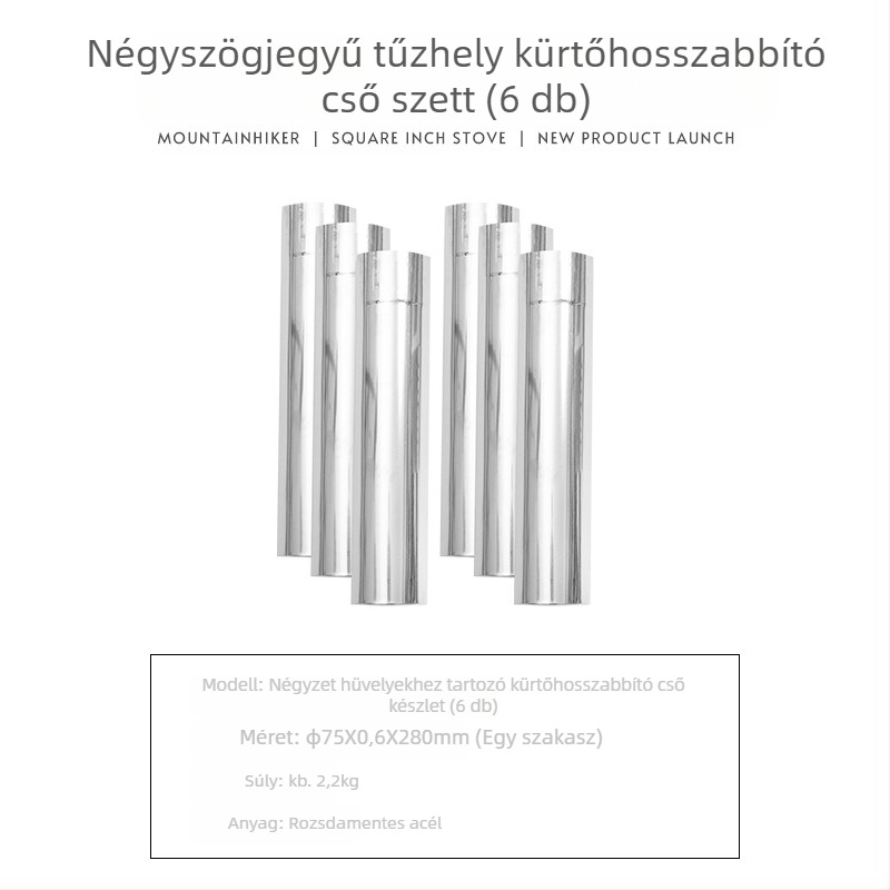 Mountain Guest kemping fatüzelésű tűzhely - 201 rozsdamentes acélból, hordozható kültéri főzőtűzhely