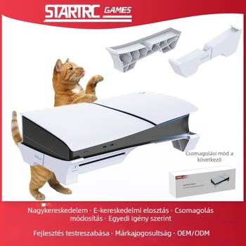 PS5 Slim alátámasztó állvány – DC modell, ABS anyag, kompatibil PS5 Slimhez, 149 g