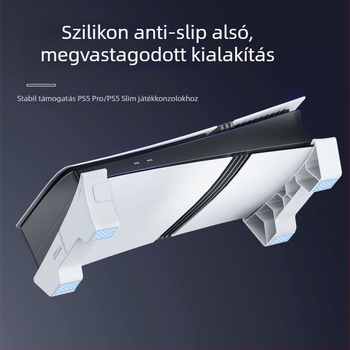 PS5 Slim alátámasztó állvány – DC modell, ABS anyag, kompatibil PS5 Slimhez, 149 g