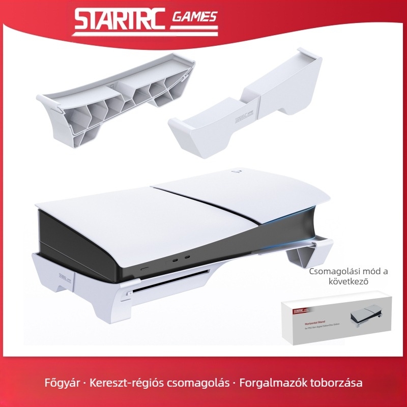 PS5 Slim alátámasztó állvány – DC modell, ABS anyag, kompatibil PS5 Slimhez, 149 g