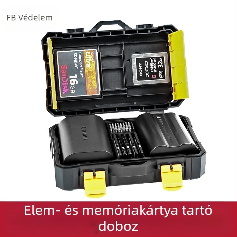 Kamera lítiumakkumulátor tároló doboz FB-SCB08 (Modell FB-SCB08; Tömeg 76 g; Tartalmazza FB-SCB08)