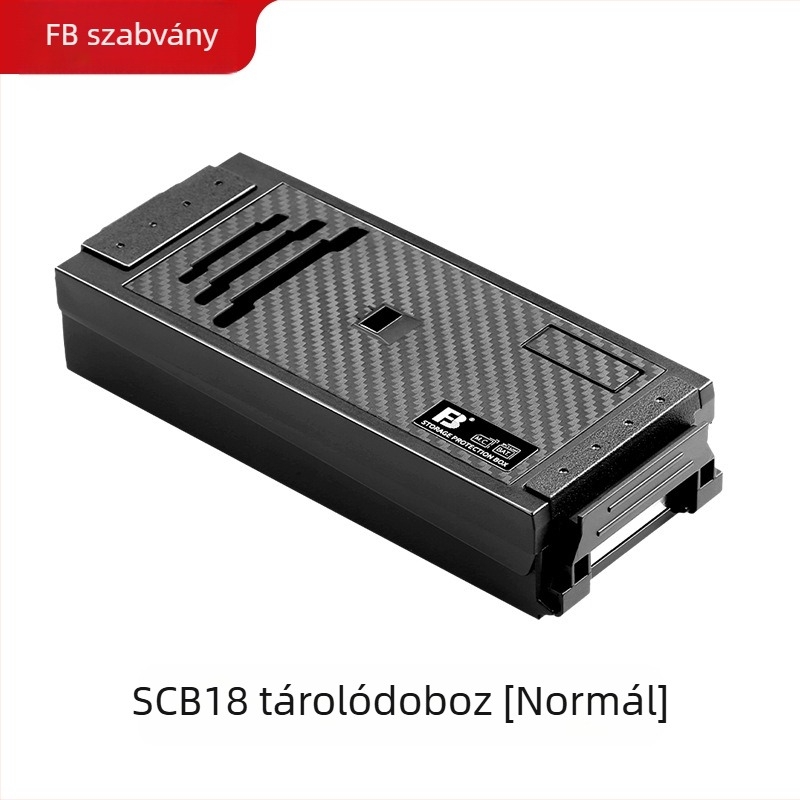 Kamera lítiumakkumulátor tároló doboz FB-SCB08 (Modell FB-SCB08; Tömeg 76 g; Tartalmazza FB-SCB08)