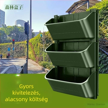 Falra szerelhető vertikális zöldfal növénycserép – műanyag