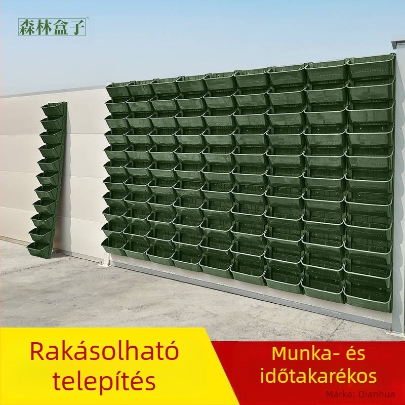 Falra szerelhető vertikális zöldfal növénycserép – műanyag