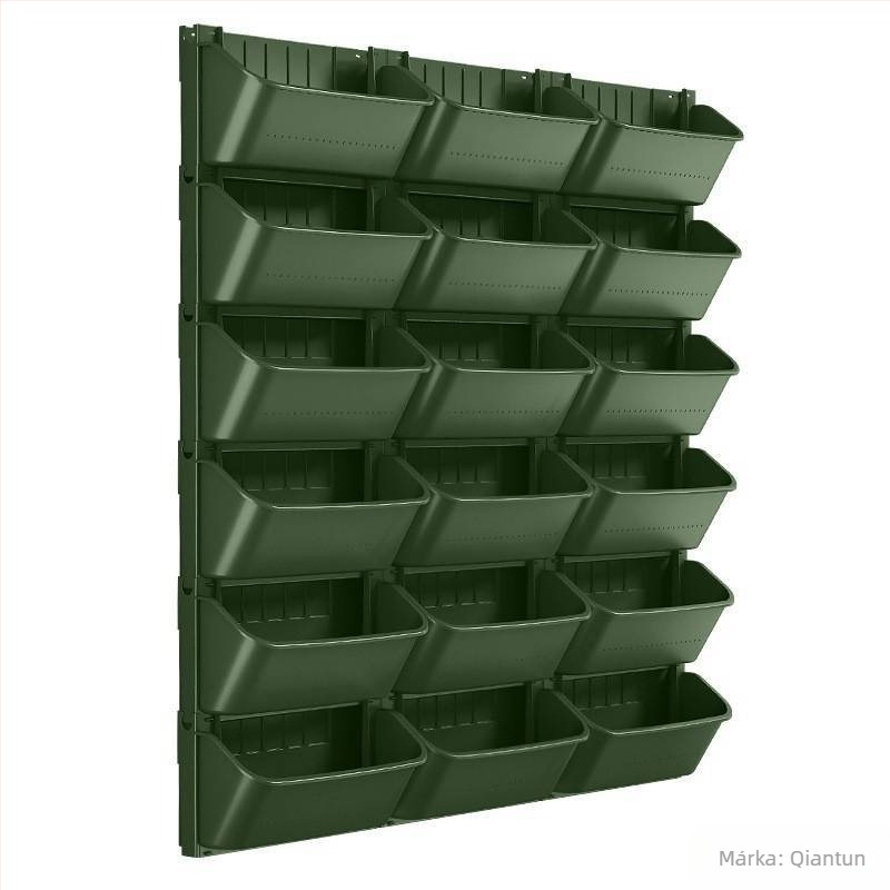 Falra szerelhető vertikális zöldfal növénycserép – műanyag