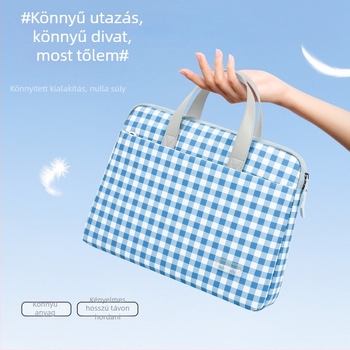 Uniszex laptop táska, vízálló, ultra könnyű, ütésálló, poliészter