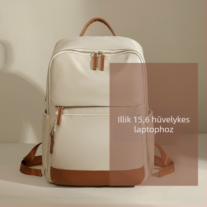 Női hátizsák, városi minimalista stílus, Oxford anyag, laptop rekesz, nagy kapacitás, vízálló, lélegző