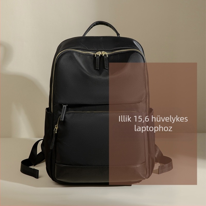 Női hátizsák, városi minimalista stílus, Oxford anyag, laptop rekesz, nagy kapacitás, vízálló, lélegző