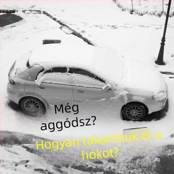 Autós hó- és jégkaparó – műanyagból, hóeltávolítás és jégolvasztás, az üveghez