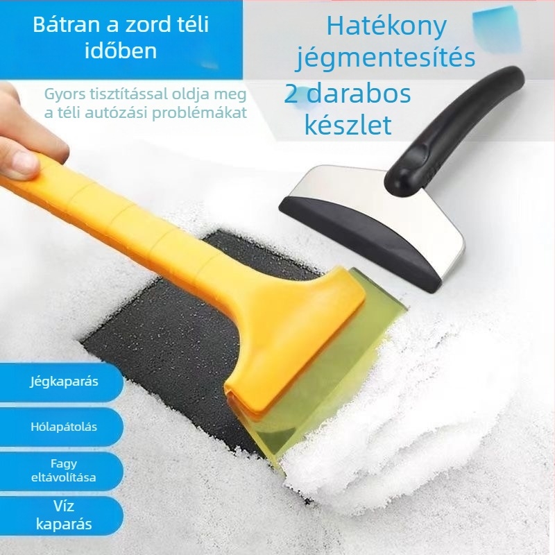 Autós hó- és jégkaparó – műanyagból, hóeltávolítás és jégolvasztás, az üveghez