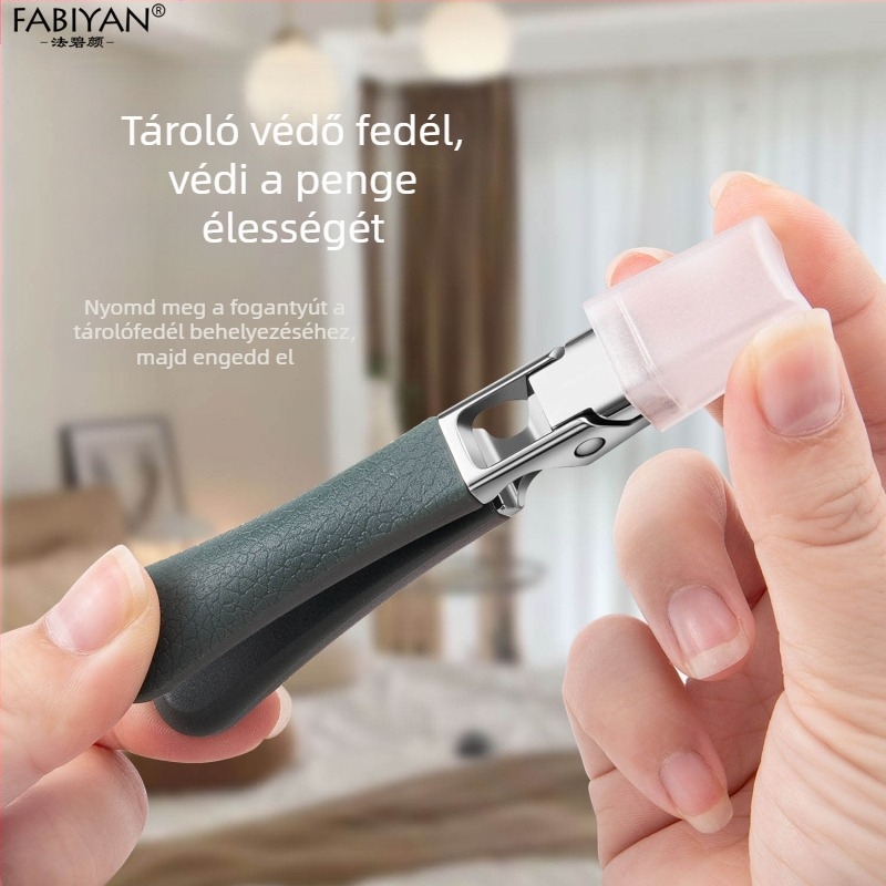 FABIYAN/Fabien körömvágó olló, hordozható, háztartási használatra, rozsdamentes acél, Guangdong eredetű, licencelt magáncímke
