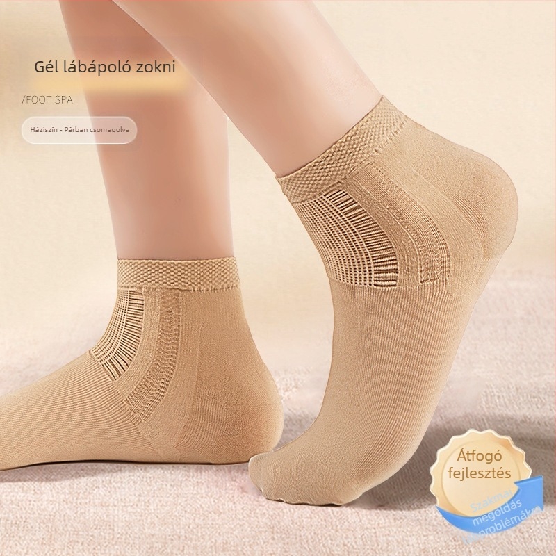 Sarokvédő mandzsetta – anti-súrlódás funkció, 90–95% nylon, egyszínű mintázat, középmagasságú henger, uniszex