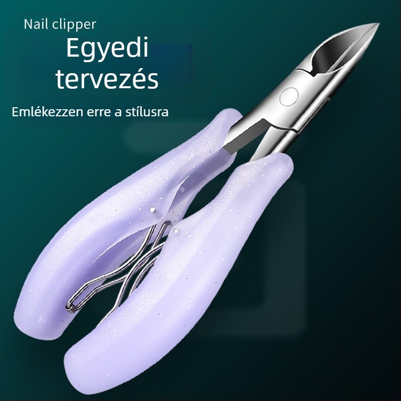 Körömárok csipesz - rozsdamentes acél, sasvég, ferde csúcs, egyrészes pedikűr eszköz