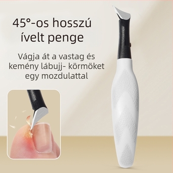 Körömvágó ferde szájú csipesz – műanyag + rozsdamentes acél