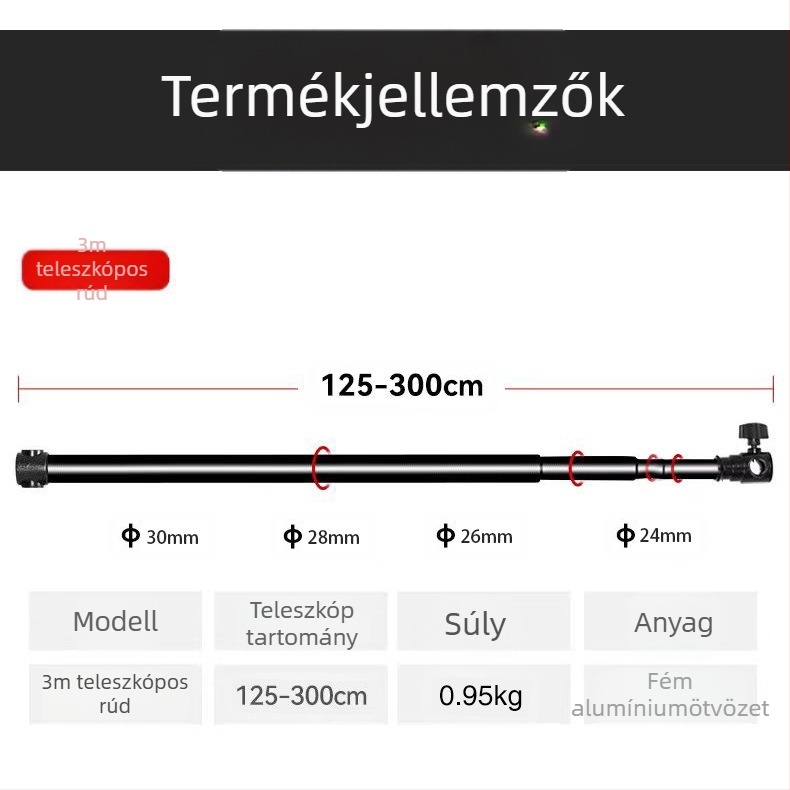 Háttérkeret fotózáshoz, alumíniumötvözet, 0,95 kg, termékfotózáshoz, YFwryx márka