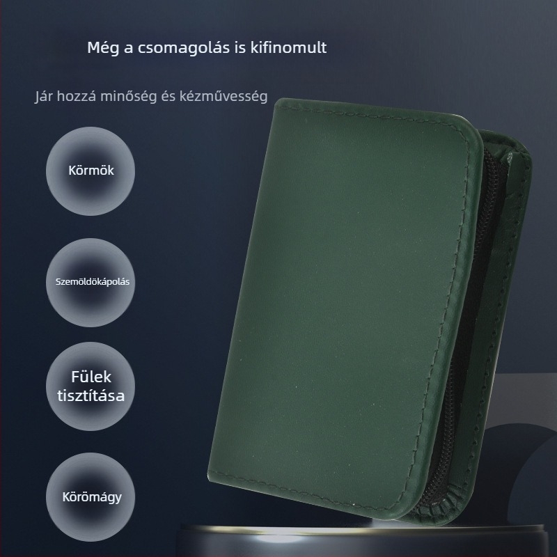 Körömvágó készlet, szénacél, hordozható kozmetikai eszközök, OEM márka