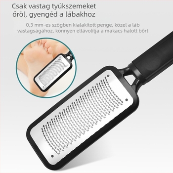 Pedikűr lábreszelő, négyszögletes, ABS + 304 rozsdamentes acél, csomagolás 100 db, Minnie