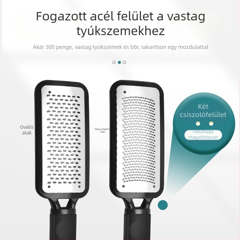 Pedikűr lábreszelő, négyszögletes, ABS + 304 rozsdamentes acél, csomagolás 100 db, Minnie