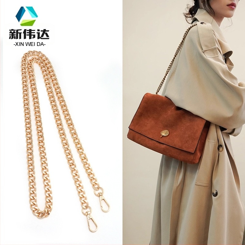 Fém vállpánt dupla oldalú lánccal – kopásálló táskalánc csere