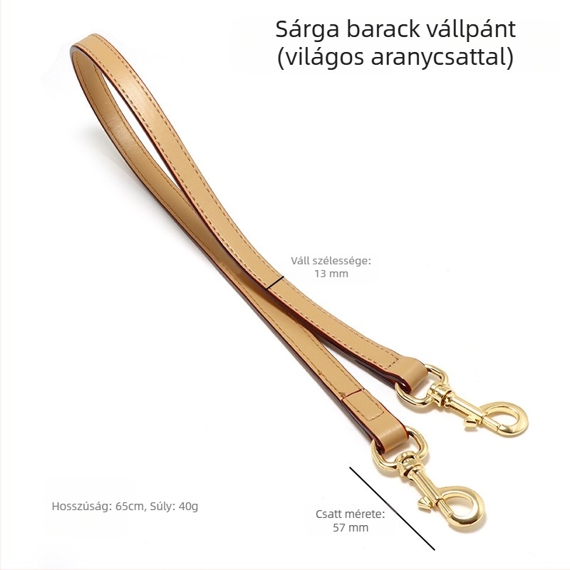 Vállpánt táskákhoz – cserealkatrész keresztpánt, fémből készült, kopásálló, terheléscsökkentés, gerincvédelem, egyszínű dizájn