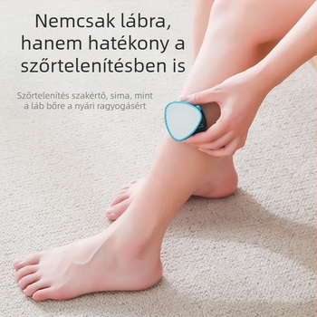 Kétoldalas pedikűr fájl nano üveggel, kézi pedikűr eszköz a holt bőr csiszolásához