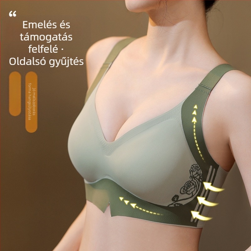 Melltartó emelő és formázó funkcióval, anti-süllyedés elleni támogatás, 3/4 kosár, vékony formázott kosár, nylon anyag, rögzített kettős pántok