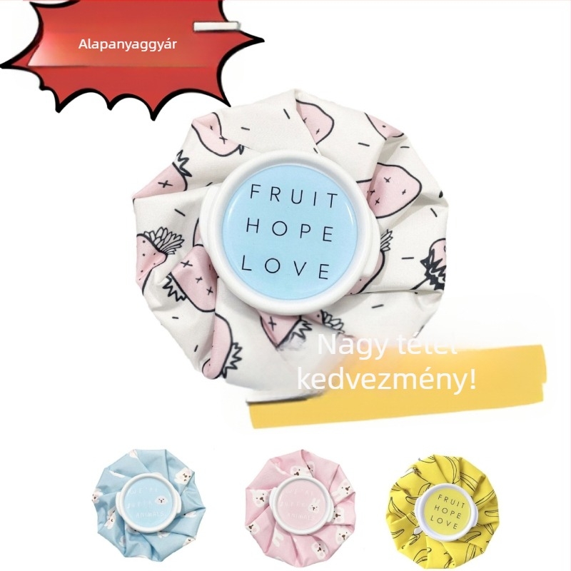 Star Dew vászon Ice Pack vízfeltöltéssel – állatmintás jacquard dizájn, újrahasználható meleg és hideg terápiához