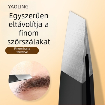 Little tianlai szemöldökcsipesz, magas precizitású rozsdamentes acélból, a szemöldök formázására és a szakáll szőrszálainak eltávolítására