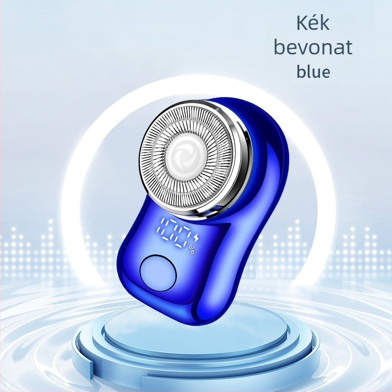 LED kijelzővel ellátott elektromos borotva, 1 forgó fej, beépített akkumulátor, üzemidő 30-45 perc, zaj alatt 36 dB