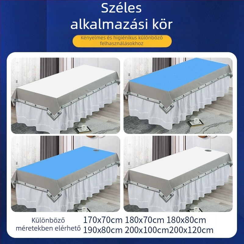 Egyszer használatos ágynemű lepedők szépségszalonok számára, nem szőtt anyagból, vízálló és olajálló, vastagított, puha és lélegző