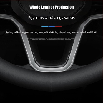 Autó kormánykerék borítás - univerzális négyévszakos, csúszásmentes, műbőr
