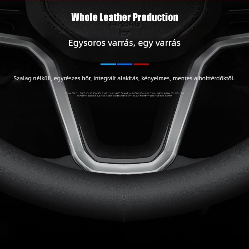 Autó kormánykerék borítás - univerzális négyévszakos, csúszásmentes, műbőr