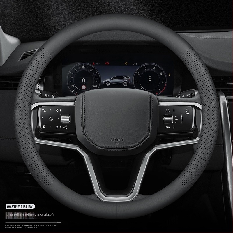Autó kormánykerék borítás - univerzális négyévszakos, csúszásmentes, műbőr
