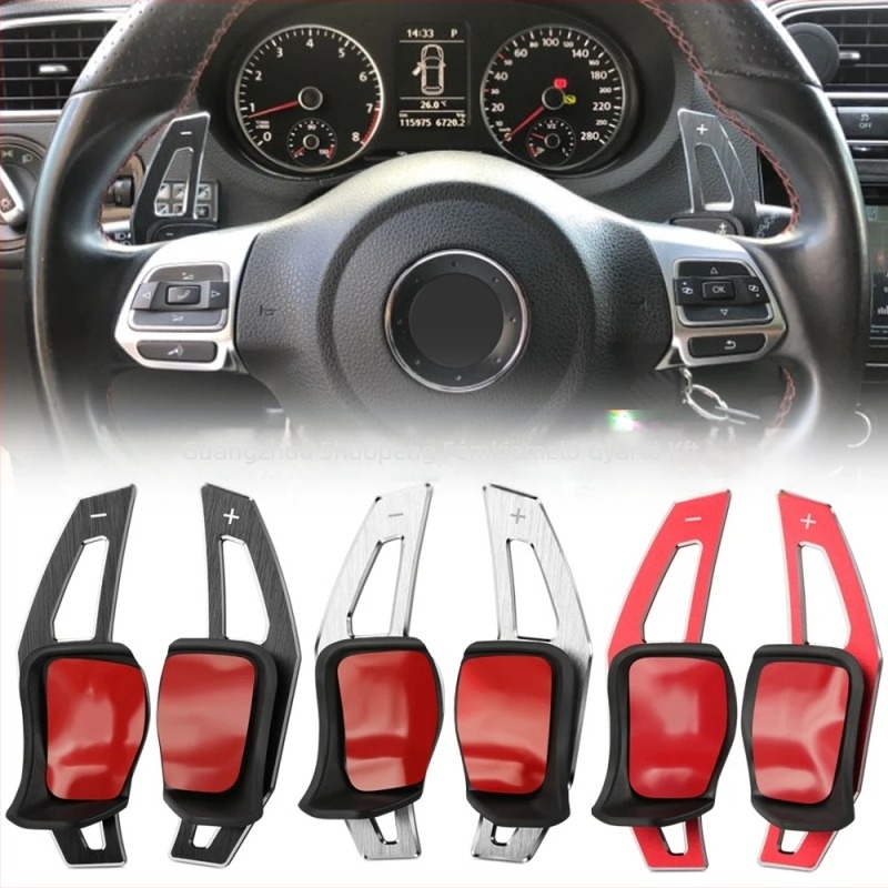 VW Golf 6/7/8 kormánykerékhez készült váltókapcsoló paddle, alumínium ötvözet, kefés felületű, 200 g, Shuopeng precision manufacturing