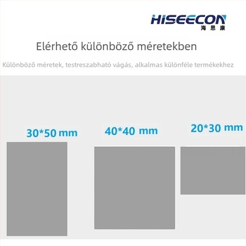Haisikang CPU/GPU szilikon hőpad, modell 01, tartós, nem vezető, könnyen használható, 2024-es megjelenés